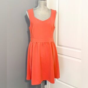NWT Emmelee Coral Fit & Flare Mini Dress, sz L